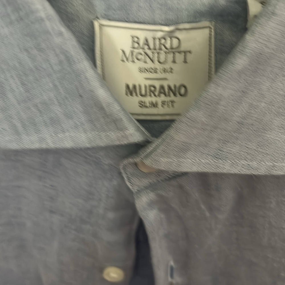 MURANO  Blue Floral Button Down Shirt - Picture 2 of 4